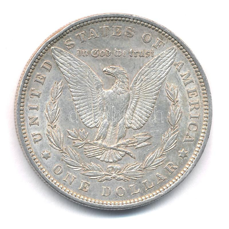 Amerikai Egyesült Államok 1896. 1$ Ag 'Morgan' T:2,2- patina, ph, karc USA 1896. 1 Dollar Ag 'Morgan' C:XF,VF patina, edge error, scratch Krause KM#110 - Image 2