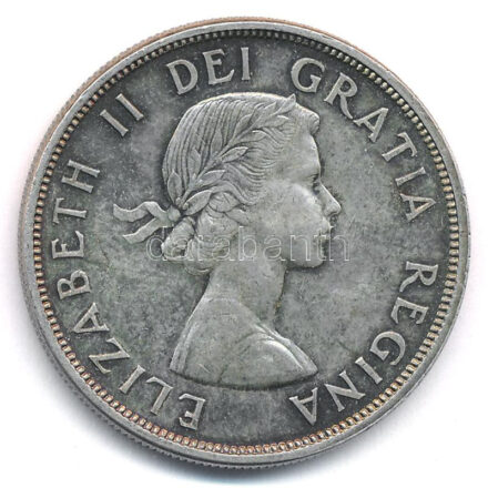 Kanada 1962. 1D Ag 'II. Erzsébet' T:2,2- patina, karc Canada 1962. 1 Dollar Ag 'Elizabeth II' C:XF,VF patina, scratch Krause KM#54