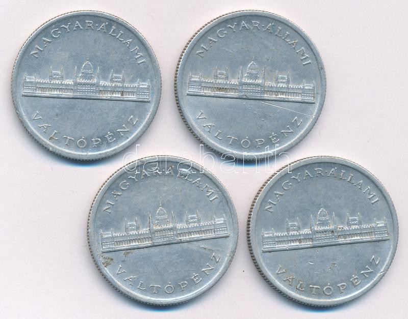 1945. 5P Al 'Parlament' (4x) T:2,2- közte patina, karc Adamo P8.4