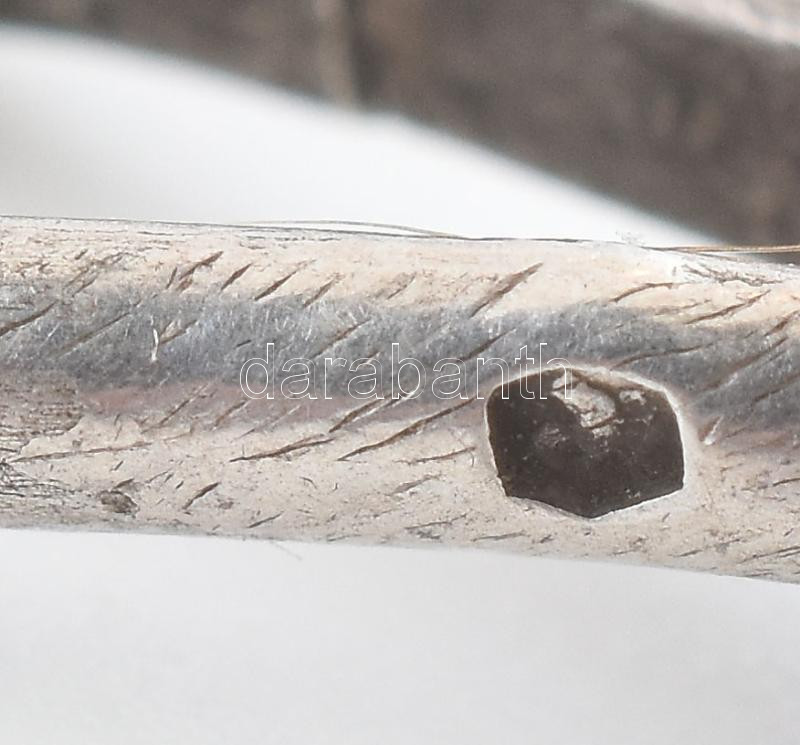 Ezüst (Ag) óralánc, jelzett, h: 35 cm, bruttó: 12 g - Image 3