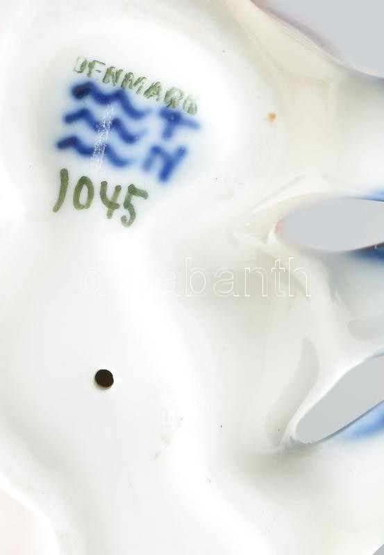 Koppenhágai madárfiókák, porcelán, jelzett, hibátlan, m: 5 cm - Image 3