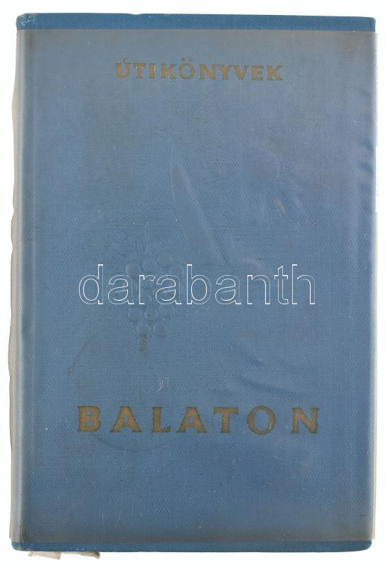 Balaton. Útikönyvek. Szerk.: Major Béla. Bp., é.n., Panoráma. Második, átdolgozott kiadás. Könyvhöz tartozó térkép-melléklettel: 1963 Balaton, apró szakadásokkal, 33x95 cm és egy további térképpel: Camping Balaton, - Image 4