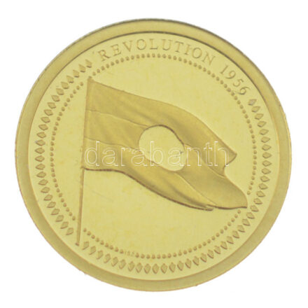 Szamoa 2016. 1$ Au '1956-os forradalom' kapszulában (0,5g/0,999) T:1- (PP) Samoa 2016. 1 Dollar 'Revolution 1956' (0,5g/0,999) in capsule C:AU (PP)