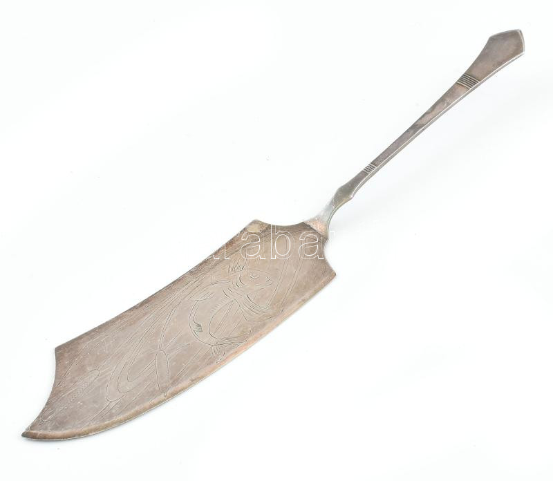 Berndorf alpakka nagy méretű vésett halkés 18 cm