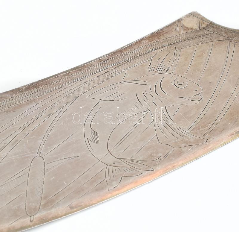 Berndorf alpakka nagy méretű vésett halkés 18 cm - Image 2
