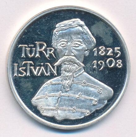 Lantos Györgyi (1953-) 1988. 'MÉE-MNT XVIII. Vándorgyűlés / Türr István' peremén jelzett Ag emlékérem (35,58g/0.835/42,5mm) T:1- (PP) Adamo BA3