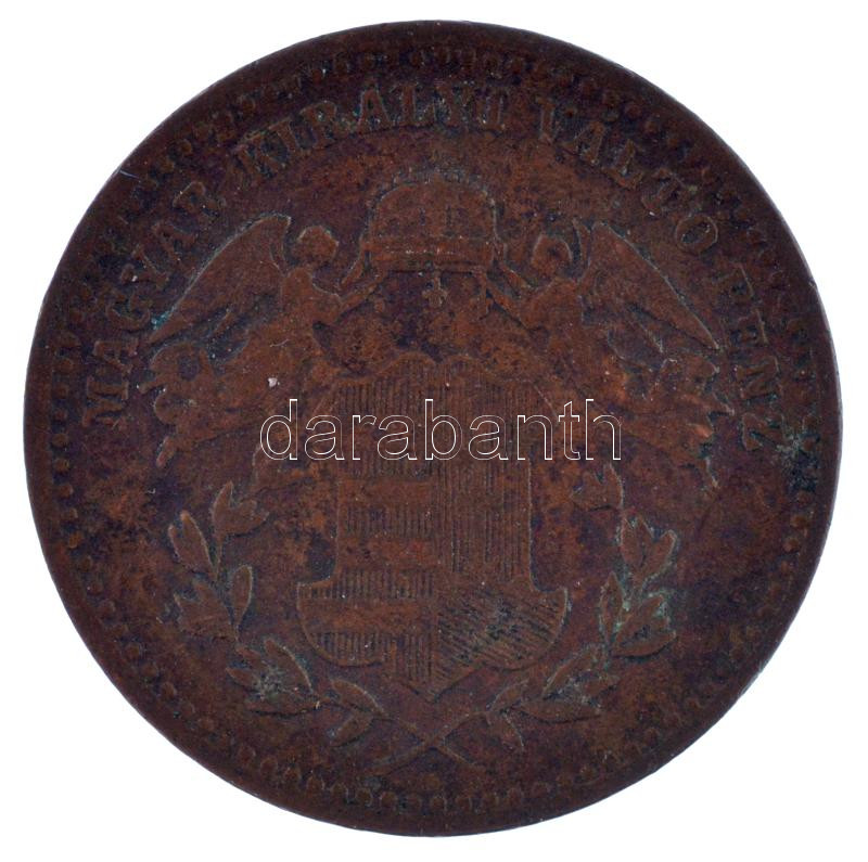 1868KB 1kr Cu 'Angyalos címer' T:2- patina Hungary 1868KB 1 Kreuzer Cu 'Coat of Arms with Angels' C:VF patina Adamo M4.1