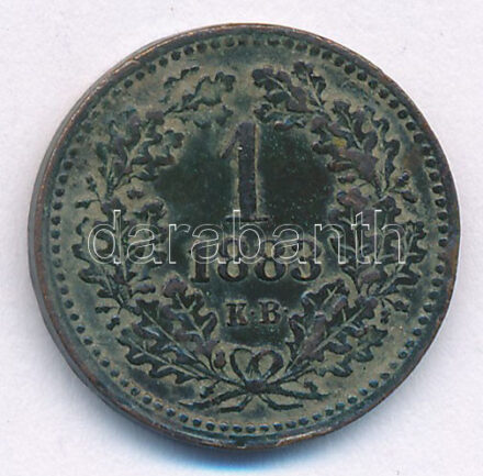 1883KB 1Kr Cu T:2- patina Adamo M4.1