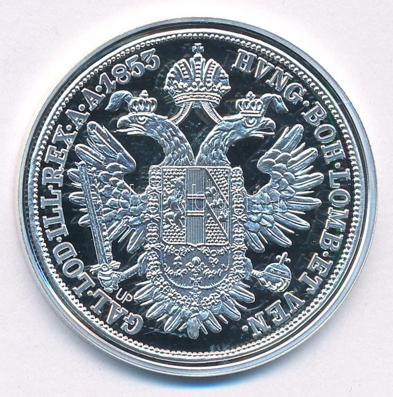 DN 'Magyar tallérok utánveretben - Ferenc József ifjúkori tallérja 1853' Ag emlékérem (20g/0.999/38,6mm) T:1- (PP) - Image 2