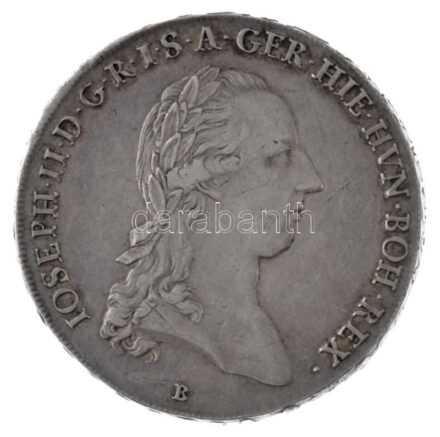 Osztrák Németalföld 1784B Koronatallér Ag 'II. József' Körmöcbánya (29,55g) T:2- ph. Austrian Netherlands 1784B Kronenthaler Ag 'Joseph II' Kremnitz (29,55g) C:VF edge error Krause KM# 32, Davenport 1170.