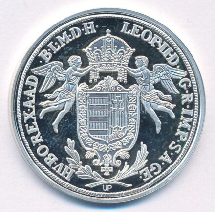 DN 'Magyar tallérok utánveretben - II. Lipót tallérja 1790' Ag emlékérem (20g/0.999/38,6mm) T:1- (PP)