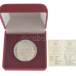 1996. 'A Honfoglalás 1100. évfordulója 1996' jelzett Ag emlékérem, tanúsítvánnyal, dísztokban (93,31g/0.925/50mm) T:1 (eredetileg PP) - Image 3