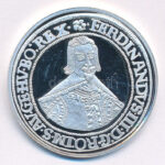DN 'Magyar tallérok utánveretben - III. Ferdinánd tallérja 1637' Ag emlékérem tanúsítvánnyal (20g/0.999/38,6mm) T:PP