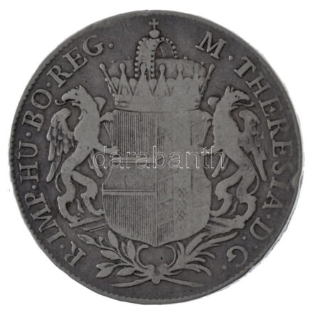 Osztrák Államok / Burgau 1766. Konvenciós Tallér Ag 'Mária Terézia' (27,76g) T:3 fny. Austrian States / Burgau 1766. Convention Thaler Ag 'Maria Theresia' (27,76g) C:F ear mark Krause KM#16