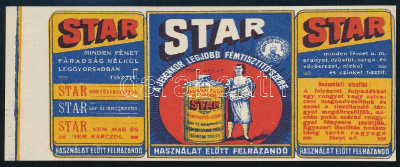 Star fémtisztító szer számolócédula