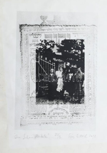 Für Emil (1967-): 'Die schönen alte Zeiten' (a régi szép idők), 2011. Szitanyomat, papír, jelzett, számozott (22/3), foltos, hullámos. 33×23 cm