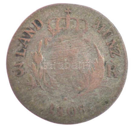 Német Államok / Bajorország 1808. 3kr billon 'I. József Miksa' T:3 German States / Bavaria 1808. 3 Kreuzer billon 'Maximilian I Joseph' C:F Krause KM#685