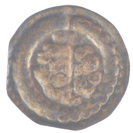 1180-1240. Bracteata Ag 'III. Béla - IV. Béla' (0,25g) T:2 patina, kis peremhiány Hungary 1180-1240. Bracteata Ag 'Bela III - Bela IV.' (0,25g) C:XF patina, small part of the edge is missing Huszár 192., Unger I.: 122.