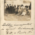 1907 Pusztakovácsi, Márffy kastély. Márffy Józsefné levele. photo (kis szakadás / small tear)