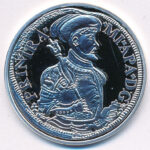 DN 'Magyar tallérok utánveretben - Apafi Mihály tallérja 1663' Ag emlékérem tanúsítvánnyal (20g/0.999/38,6mm) T:PP