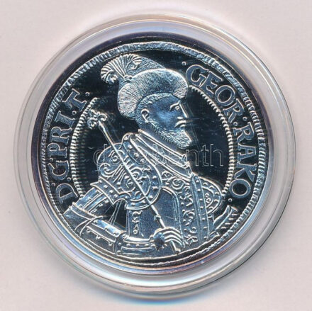 DN 'Magyar tallérok utánveretben - II. Rákóczi György tallérja 1651' Ag emlékérem tanúsítvánnyal (20g/0.999/38,6mm) T:PP patina