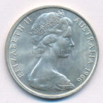 Ausztrália 1966. 50c Ag 'II. Erzsébet' T:1- Australia 1966. 50 Cents Ag 'Elisabeth II' C:AU Krause KM#67