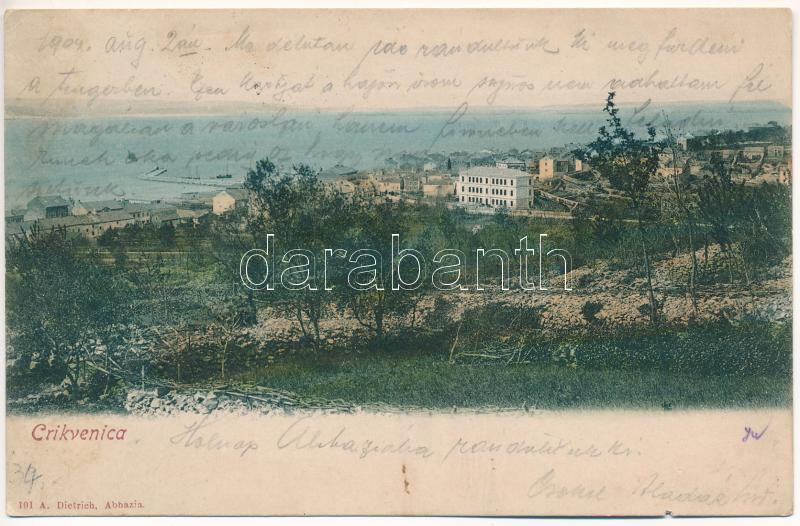 1904 Crikvenica, Cirkvenica; (ázott / wet damage)
