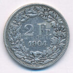 Svájc 1904. 2Fr Ag T:2- Switzerland 1904. 2 Francs Ag C:VF Krause KM#21