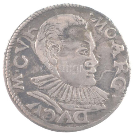 Livónia / Courland és Semigallia 1597. 3gr Ag 'Friedrich Kettler' (2,51g) T:1-,2 patina Livonia / Courland and Semigallia 1597. 3 Grossus Ag 'Friedrich Kettler' (2,51g) C:AU,XF patina Krause KM#4, Kopicki 4025