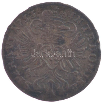 Ausztria 1753HA 1kr billon 'I. Ferenc' Hall T:2 patina Austria 1753HA 1 Kreuzer billon 'Franz I' Hall C:XF patina Krause KM#2009.1