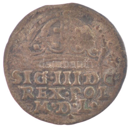 Lengyel Királyság 1608. 1gr Ag 'III. Zsigmond' Krakkó (1,39g) T:2- patina, kissé hullámos lemez Poland 1608. 1 Grossus Ag 'Sigismund III' Krakow (1,39g) C:VF patina, slightly wavy coin Kopicki 790.