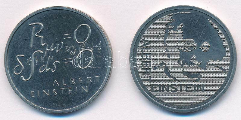 Svájc 1979. 5Fr Cu-Ni 'Albert Einstein születésének 100. évfordulója' + 5Fr Cu-Ni 'Albert Einstein születésének 100. évfordulója / Képlet' T:1,1- Switzerland 1979. 5 Francs Cu-Ni 'Centennial - Birth of Albert Einstein' + 5 Francs
