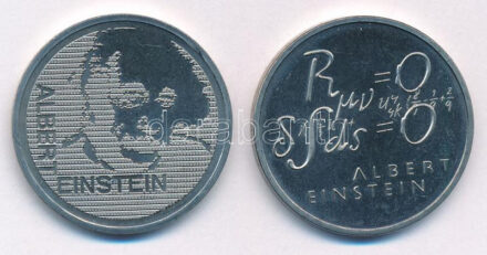 Svájc 1979. 5Fr Cu-Ni 'Albert Einstein születésének 100. évfordulója' + 5Fr Cu-Ni 'Albert Einstein születésének 100. évfordulója / Képlet' T:1,1- Switzerland 1979. 5 Francs Cu-Ni 'Centennial - Birth of Albert Einstein' + 5 Francs