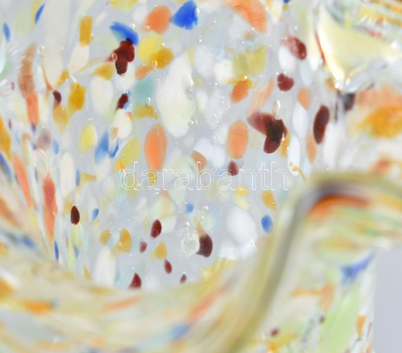 Murano üveg kosár, jelzés nélkül, hibátlan, m: 16,5 cm - Image 2