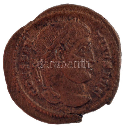Római Birodalom / Ticinum / I. Constantinus 320-321. AE Follis bronz (3,21g) T:2 repedés, kitörés Roman Empire / Ticinum / Constantine I 320-321. AE Follis bronze ' CONSTAN-TINVS AVG / DN CONSTANTINI MAX AVG - VOT XX - PT' (3,21g) C:XF
