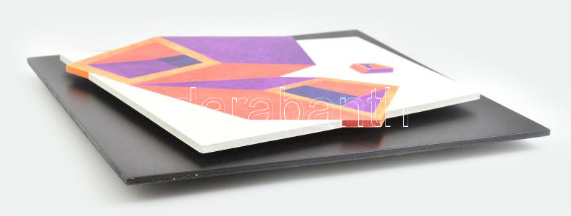 Getto József (1993-): Valahol máshol. Vegyes technika, fa, falemezen, jelzett a hátoldalán. 39x35 cm - Image 4