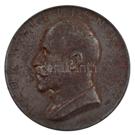 Német Birodalom ~1914-1918. 'Paul von Breitenbach / 1914' kétoldalas Fe emlékérem (50mm) T:1- korr. German Empire ~1914-1918. 'Paul von Breitenbach / 1914' two-sided Fe commemorative medallion (50mm) C:AU corrosion