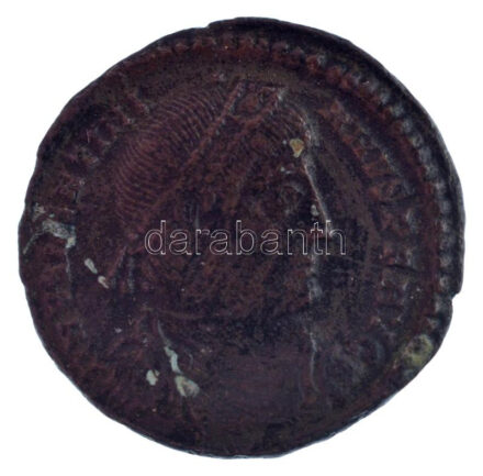 Római Birodalom / Siscia / I. Valentinianus ~364-375. AE3 bronz (2,46g) T:2 patina Roman Empire / Siscia / Valentinian I ~364-375. AE3 bronze 'DN VALENTINIANVS PF AVG / GLORIA ROMANORVM - ASISC' (2,46g) C:XF patina RIC IX 5a, type i