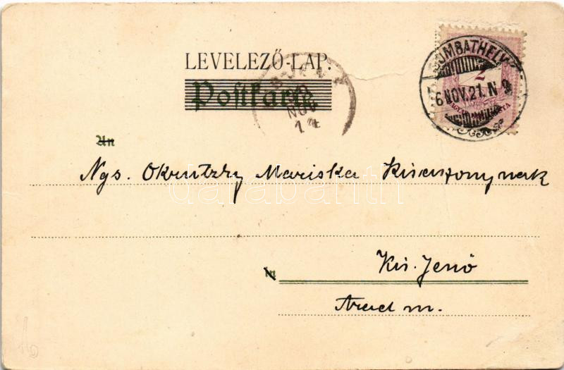 1899 (Vorläufer) Am Gängel Bändchen. Theo. Stroefer's Kunstverlag Aquar. Postk. Coll. Starcke No. 9. litho s: Hans Starcke (r) - Image 2