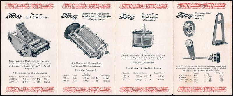 cca 1930 Förg kondenzátor katalógus, illusztrált - Image 3