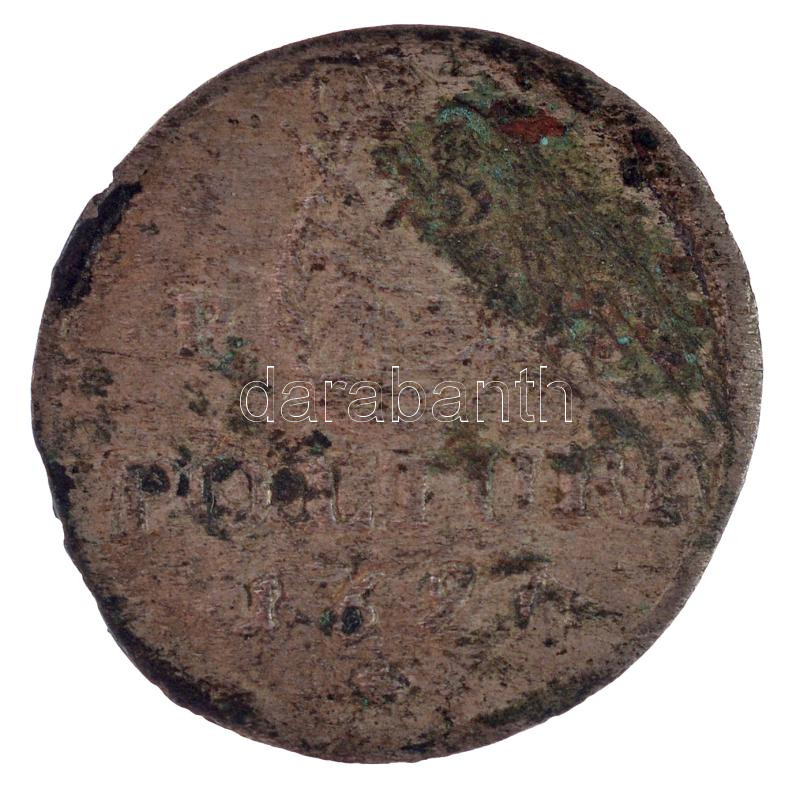 1697. Poltura Ag 'I. Lipót' (0,85g) T:2-,3 Huszár: 1482., Unger II.: 1093.a - Image 2