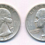 Amerikai Egyesült Államok 1957. 25c Ag + 1957D. 25c Ag T:2- USA 1957. 25 Cent Ag + 1957D. 25 Cent Ag C:VF