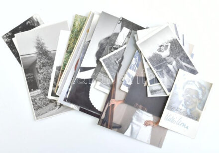 cca 1940-2000 Hölgyekről készült amatőr, többségében fekete-fehér 35 db fotó, 9x6 és 15x10 cm közötti méretekben