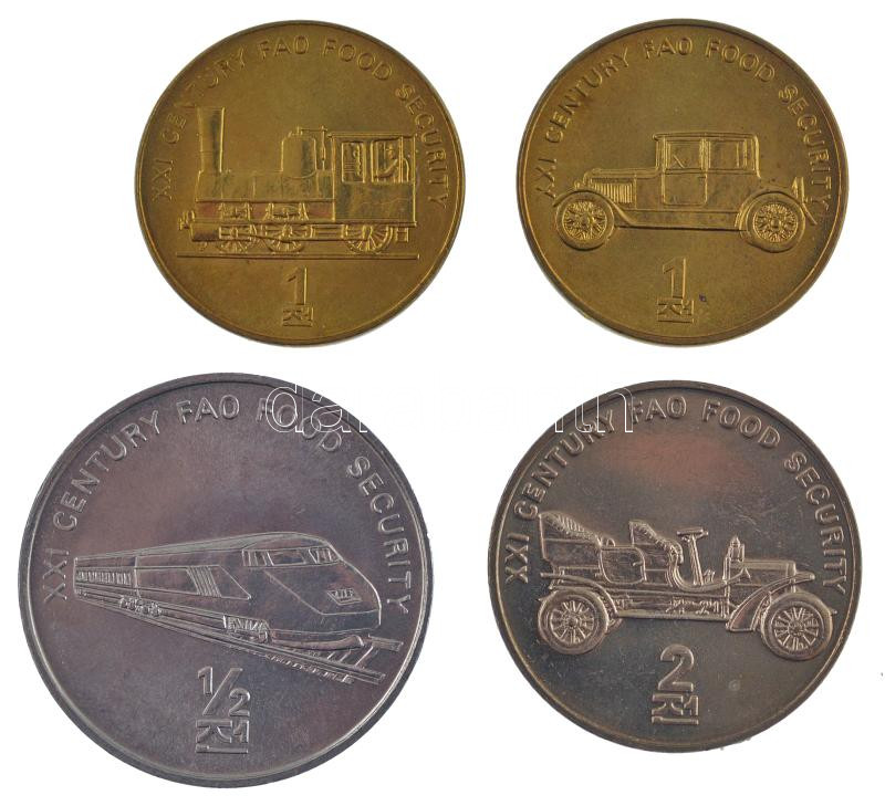 Észak-Korea 2002. 1/2ch-2ch 'FAO' (4xklf) T:1,1- North Korea 2002. 1/2 Chon - 2 Chon 'FAO' (4xdiff) C:UNC,AU - Image 2