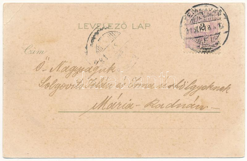 1899 (Vorläufer) Temesvár, Timisoara; Losonczy tér, Dóm templom. Corvina könyvkereskedés kiadása / Platz u. Domkirche / square, church. litho (EK) - Image 2