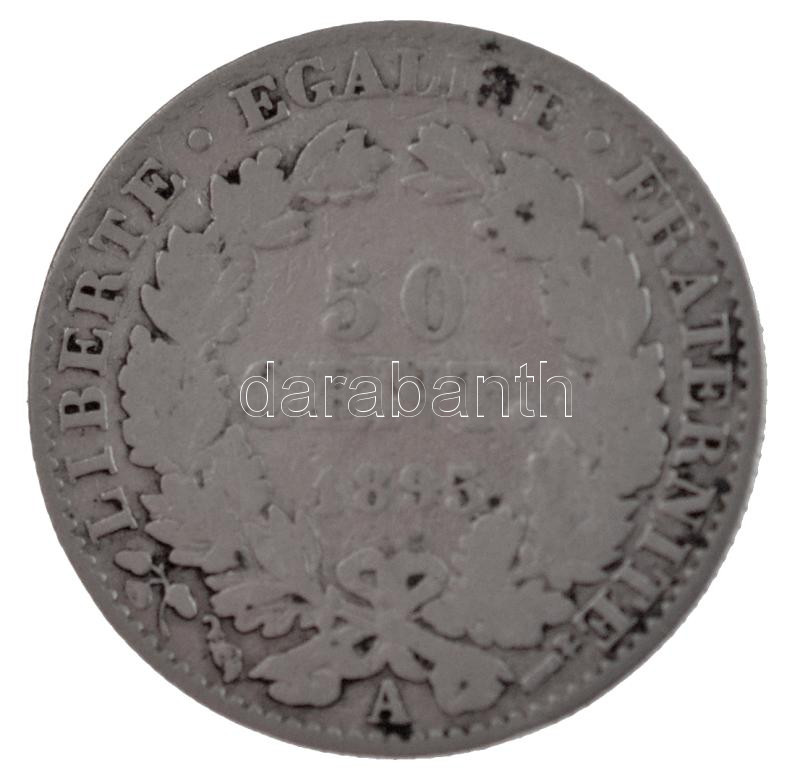 Franciaország 1895A 50c Ag T:2-,3 patina France 1895A 50 Centimes Ag C:VF,F patina Krause KM#834 - Image 2
