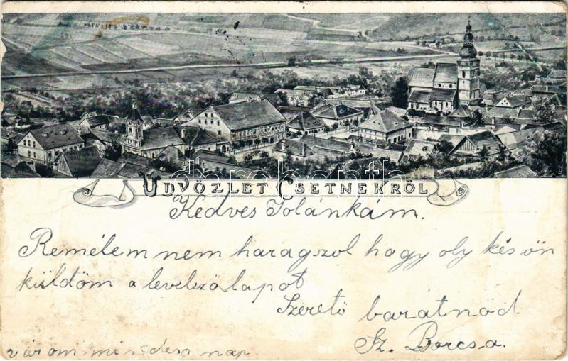 1899 (Vorläufer) Csetnek, Stítnik; (Rb)