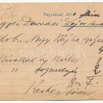 1910 Nagyvárad, Oradea; Kertész József vasredőny (rolló) üzletének reklámlapja. Szilágyi Dezső utca 6. (Bodánszky ház) / iron blind shop advertisement (b) - Image 2
