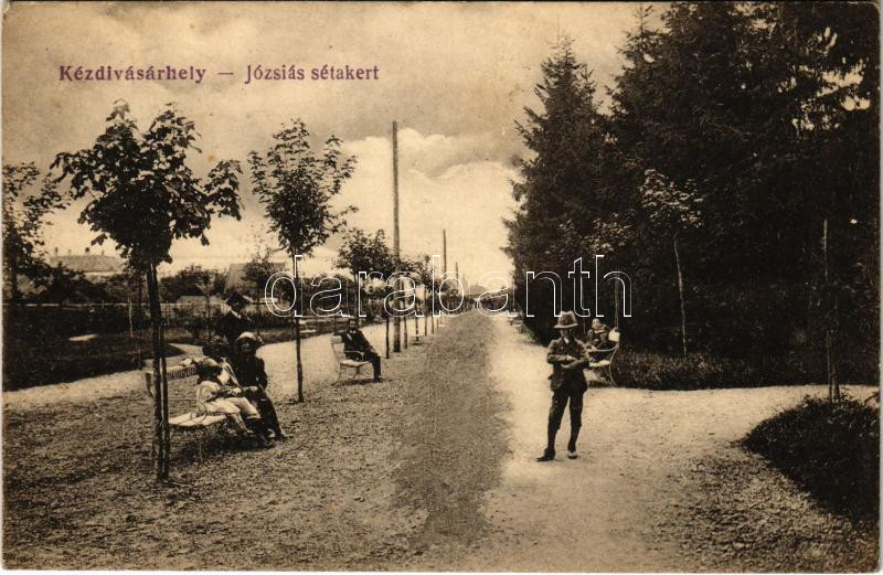 1939 Kézdivásárhely, Targu Secuiesc; Józsiás sétakert. Turóczi István kiadása / park (EK)