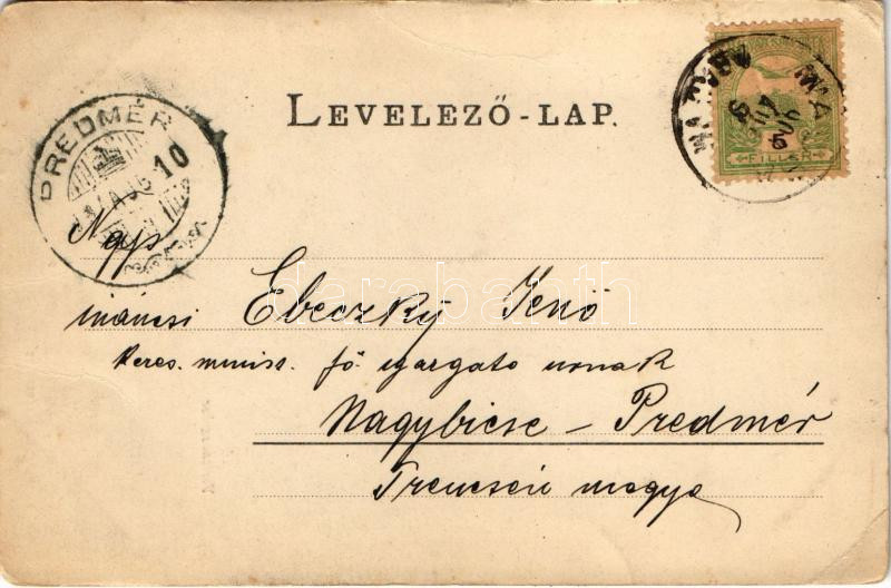 1904 Arad, Vértanú szobor. Römmler & Jonas / monument (kopott sarkak / worn corners) - Image 2